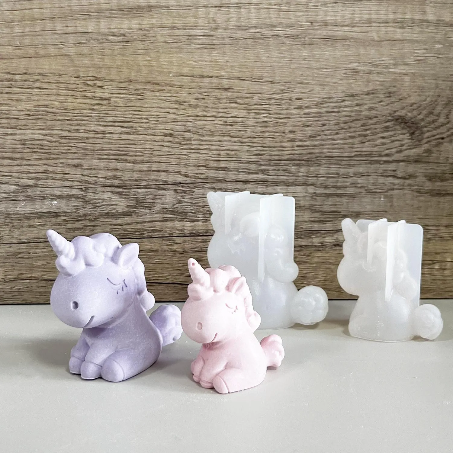 Candle Making Tutorial - 3D Geometryczny Silikonowy Jednorożec Kot Jeleń