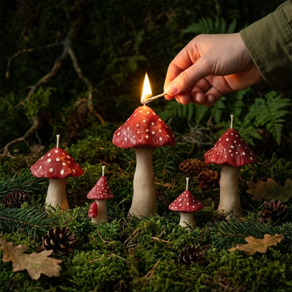 Candle Making Soy Wax - Silikonowe formy do świec w kształcie