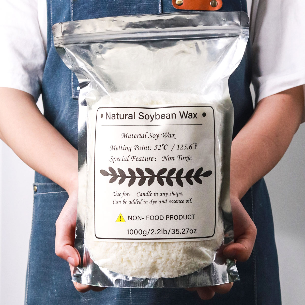 Candle Making Soy Wax - 1KG Naturalny wosk sojowy Granulowany materiał