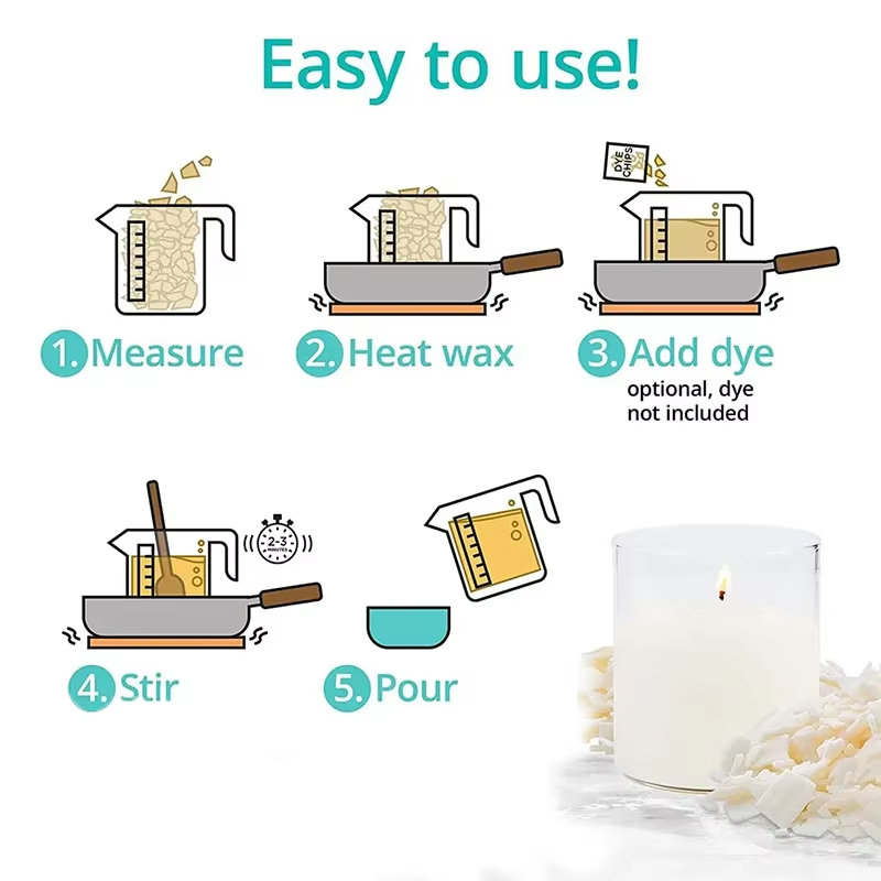 1kg/500/250/100g Czysty Wosk S – Candle Making Soy Wax recenzja i cena