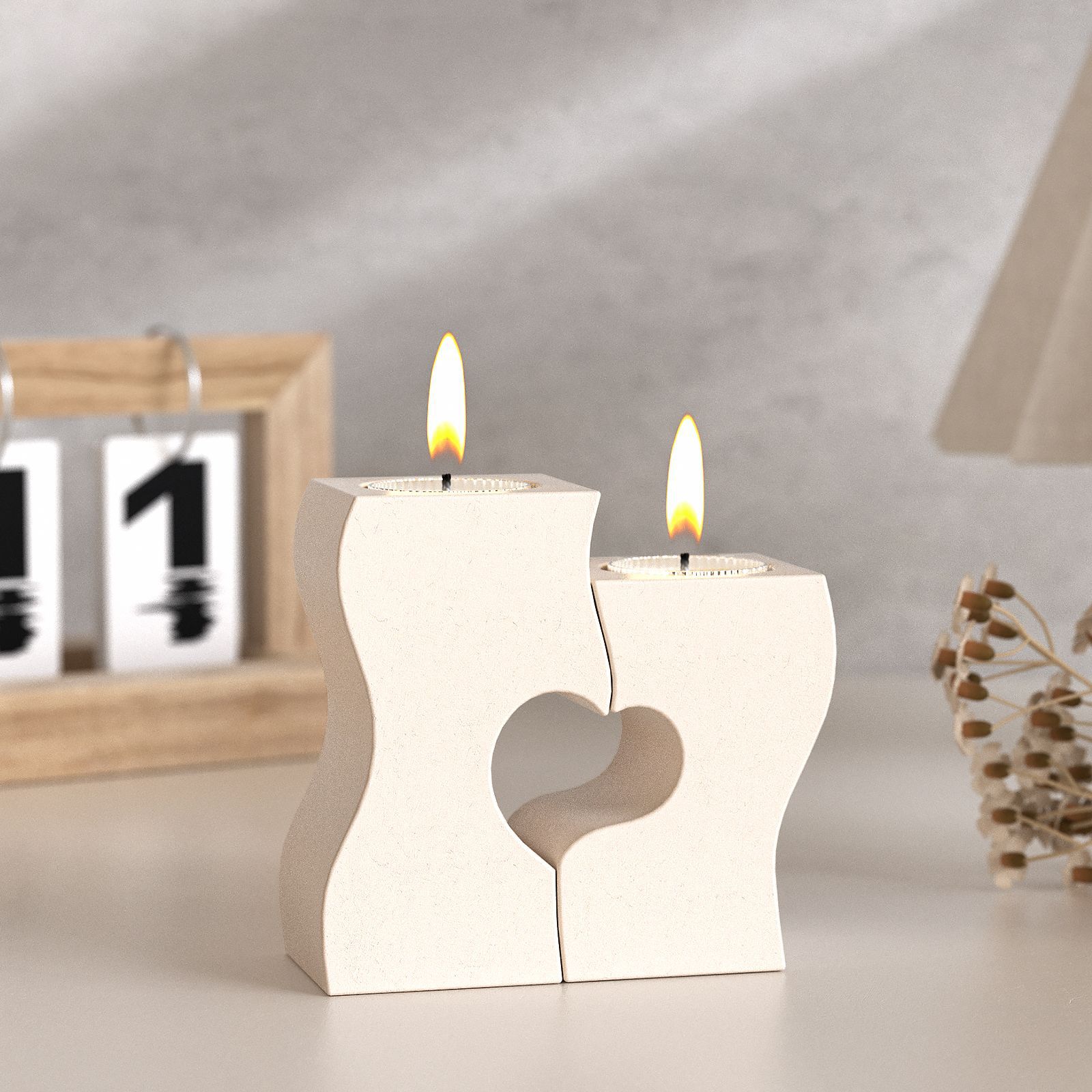 S Heart Candlestick Silicone M – Candle Making Tools recenzja i cena