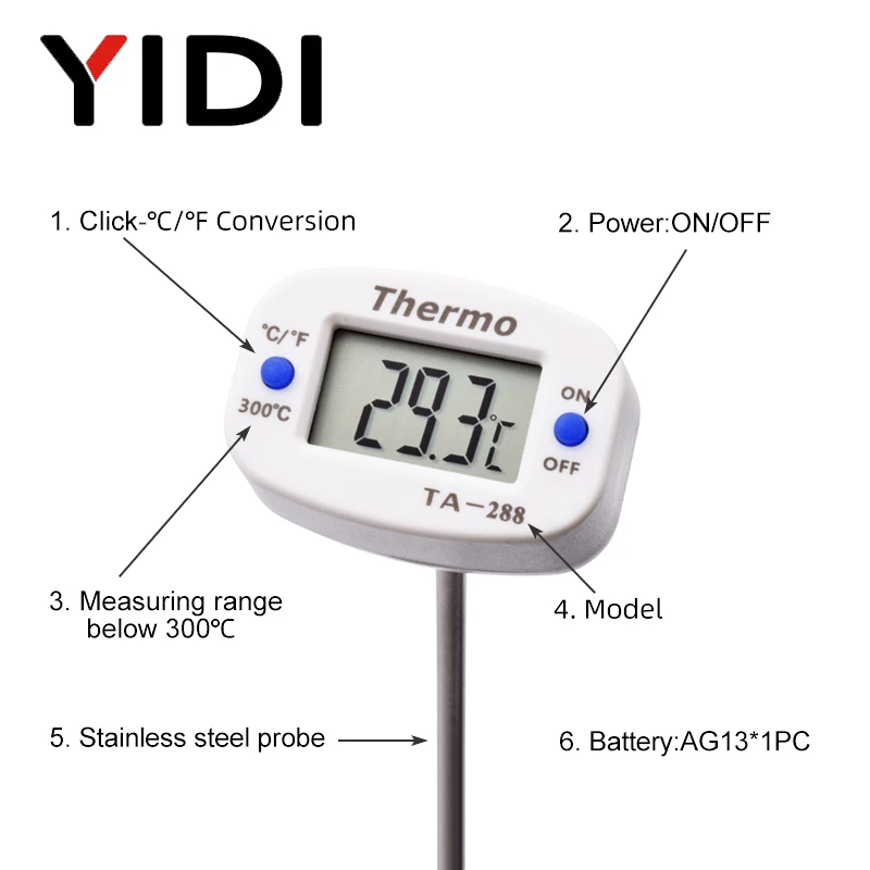 TA288 LCD cyfrowy termometr do – Candle Making Thermometer recenzja i cena